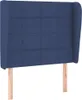 vidaXL Boxspringbett mit Matratze Blau 80x200 cm Stoff Produktbild-Vorschau 5