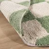 Volero - Rund Retro Teppich - Gambit Grün Weiß - Ø 80 cm - Produktbild-Vorschau 4