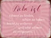 vianmo Holzschild 30x40 cm liebe ist schwer zu finden Produktbild-Vorschau 1
