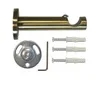 A set of curtain rod brackets and mounting hardware, laid out on a white background. Produktbild-Vorschau