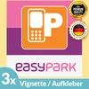 3x EASYPARK EASY PARK Hinterglasaufkleber Ticket Aufkleber Produktbild-Vorschau 1