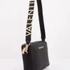 A black Valentino handbag with a gold chain strap is shown against a white background. Voir les images du produit