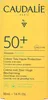 A close-up of a yellow product box for Caudalie Vinosun Protect sunscreen. Produktbild-Vorschau