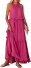 ASKSA Damen Langes Kleid Sommer Big Swing Strandkleid y Náhled obrázku produktu 5