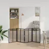 VidaXL Brána pre psa, 4 kusy, čierna, 60 x 80 cm, Náhľad obrázku produktu 3