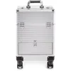 Kosmetikkoffer auf Rollen Aluminium Silber 40L Make-up Produktbild-Vorschau 2