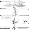 JOHO Colonna Doccia idromassaggio Acciaio Inox Senza Anteprima dell’immagine prodotto 8