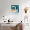 Poster - Poster ohne Rahmen - Golden Türkis Hintergrund - Produktbild-Vorschau 5