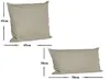 2er Set Outdoor Lounge Kissen Set 45x45cm + 30x50cm Produktbild-Vorschau 3