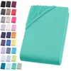 Jersey Spannbettlaken 140-160x200 cm Spannbettuch 100% Produktbild-Vorschau 1