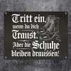 Tritt ein wenn du dich Traust Metallschild in 15x20 cm - Produktbild-Vorschau 2