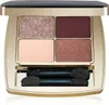 An open Estée Lauder eyeshadow palette with four shades and two applicators. Podgląd zdjęcia produktu