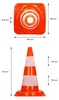 4er Set Verkehrskegel - 47 cm Orange/Weiß Produktbild-Vorschau 2