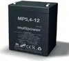 Multipower MP5,4-12 / 12V 5,4Ah batteria al piombo AGM Anteprima dell’immagine prodotto 1