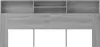 vidaXL Čelo postele s policami Sonoma sivá 220x19x103,5 cm Náhľad obrázku produktu 3