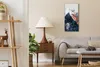Wanduhr Bürouhr Leinwand Bild Geräuschlos 30x60 Malerei Produktbild-Vorschau 3