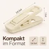 24 Stück Kleiderbügel Clips aus Samt, Hosenbügel Klammern Produktbild-Vorschau 3