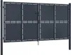 vidaXL Gartentor aus Stahl 300 x 150 cm Anthrazit Produktbild-Vorschau 1