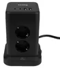 Huslog prolunga verticale con USB HUS1004, torre a 8 prese, Anteprima dell’immagine prodotto 5