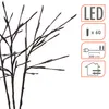 A close-up of decorative LED branches with information icons on the right. Produktbild-Vorschau