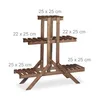 Relaxdays Blumentreppe 3 Ebenen, Aus Holz, Blumenständer Produktbild-Vorschau 5