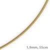 1,9mm Schlangenkette Kette Collier 750 Gold Gelbgold Produktbild-Vorschau 3