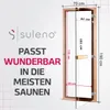 Suleno Saunatür mit Zarge 70 x 190 cm robuste Konstruktion Produktbild-Vorschau 7