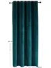 Vorhang Petrol Kräuselband Verdunkelung 140x245 cm Samt Produktbild-Vorschau 5
