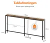 Schmale Konsole 180 cm mit Steckdosen & USB, Rustikales Braun Productafbeelding-voorbeeld