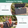 KOMFOTTEU 380 L wetterfeste Auflagenbox, abschließbare Produktbild-Vorschau 4