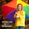 Villkin Kinder Regenschirm Regenbogen mit Reflexstreifen– Produktbild-Vorschau 5