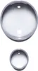 Two clear, circular objects with a small hole in the center, one larger than the other, against a white background. Produktbild-Vorschau