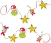 Grinch Dřevěná vánoční girlanda, vánoční řetěz Náhled obrázku produktu 3