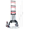 vidaXL Treppen-Transportwagen Klappbar 70 kg Aluminium Produktbild-Vorschau 7