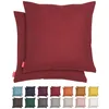 Blumtal 2er Set Kissenbezug 45x45 cm Chenille - Kuscheliges Produktbild-Vorschau 1