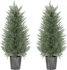 HOMCOM 2er Set Künstliche Zypressenbäume groß 90cm Produktbild-Vorschau 1