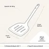 Hoffmann Pfannenwender XXL robuster Edelstahlkern Silikon Produktbild-Vorschau 3