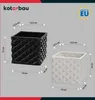 KOTARBAU® Blumentopf Keramik glasiert Quadratisch Weiß Produktbild-Vorschau 3
