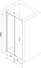 Mexen Exo Porte de douche 90x200cm, transparente, noire, Voir les images du produit 9