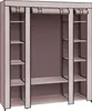 An empty fabric wardrobe with shelves and a hanging rod. Náhled obrázku produktu