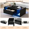 Merax 100x50x31cm Table basse, Table de salon réglable en Voir les images du produit 8