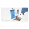 MuchoWow® Schreibtischunterlage Architektur - Blau - Weiß - Produktbild-Vorschau 1