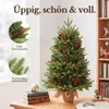 HOKEEPER Künstlicher Weihnachtsbaum 90 cm mit LED, Zapfen & Produktbild-Vorschau 6