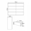 Kommode AVEN 120cm 8 Schubladen weiß, Wohnzimmerschränke, Produktbild-Vorschau 5
