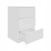 Kommode AVEN 75x50x40cm, Schrank 3 Schubladen, grifflos, Produktbild-Vorschau 2