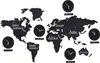 Mappamondo con orologio RD0877, nero Anteprima dell’immagine prodotto 1