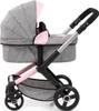 Kombi-Puppenwagen Xeo grau/rosa Produktbild-Vorschau 3