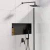 DIY Duschnische 90x30cm Edelstahl Schwarz rahmenlos Produktbild-Vorschau 2