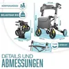 Rollator KESSER® in alluminio pieghevole, regolabile in Anteprima dell’immagine prodotto 10