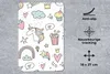 MuchoWow® Mauspad Mousepad Schnittmuster - Einhorn - Kinder Produktbild-Vorschau 2